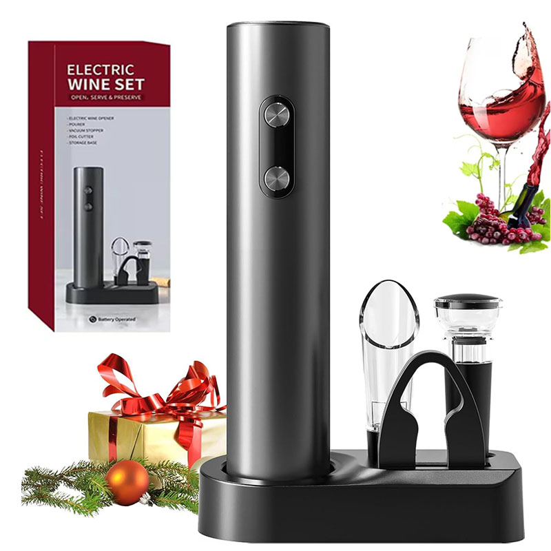 Wine Opener Electric - Ensemble d'ouvre-bouteille de vin électrique réutilisable,