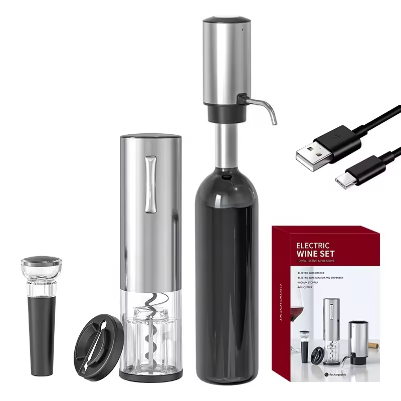 Wine Opener Electric - Ouvre-bouteille électrique Rechargeable au Lithium 4