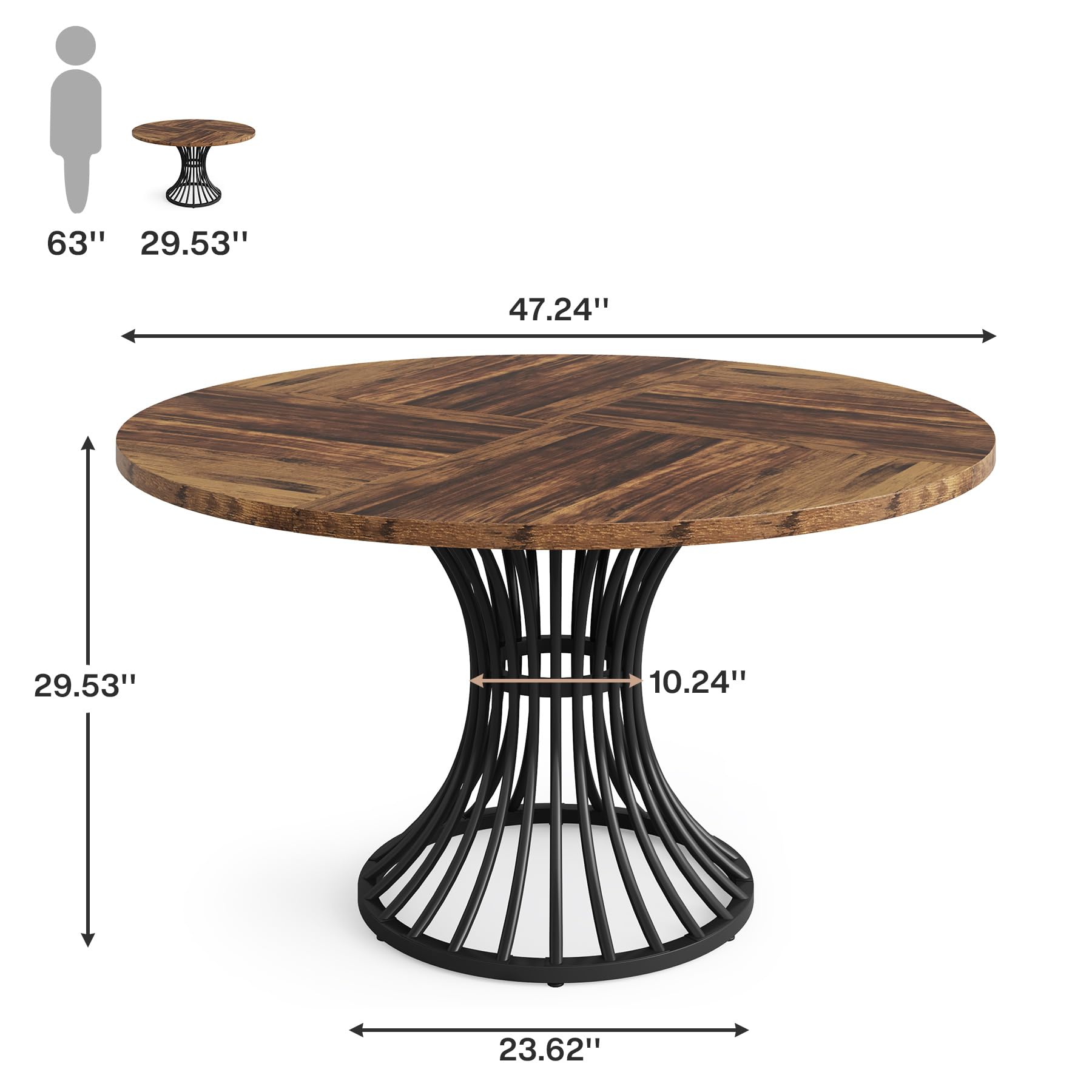 Tribesigns Table à manger rond - Kitchen Appliances Table avis et prix