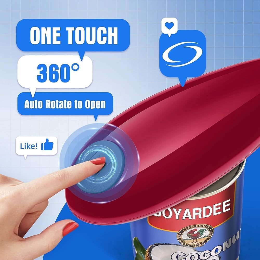 Ouvre-boîte électrique rouge a - Wine Opener Electric avis et prix
