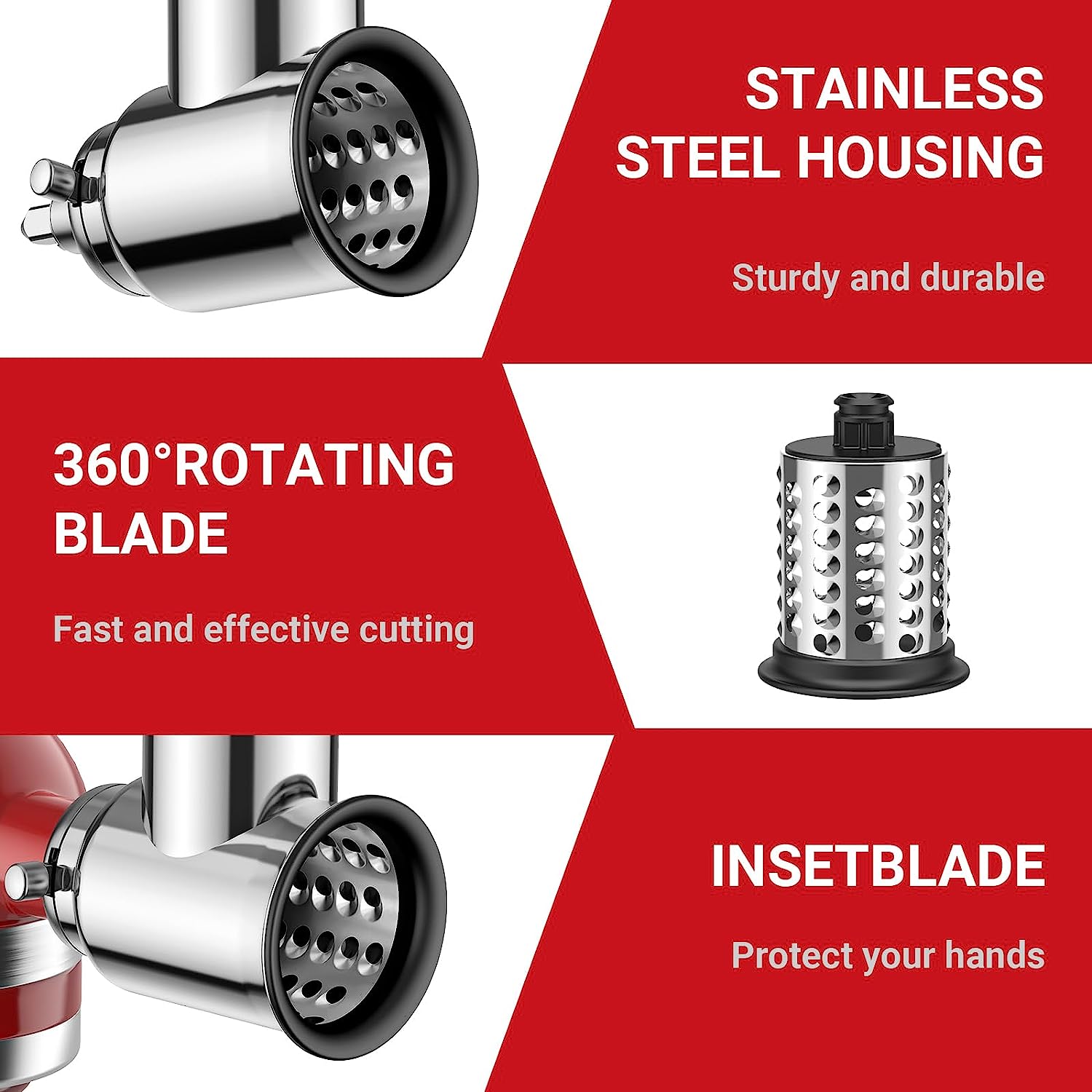 Nouvel accessoire trancheur/râ - Meat Grinder Attachment avis et prix