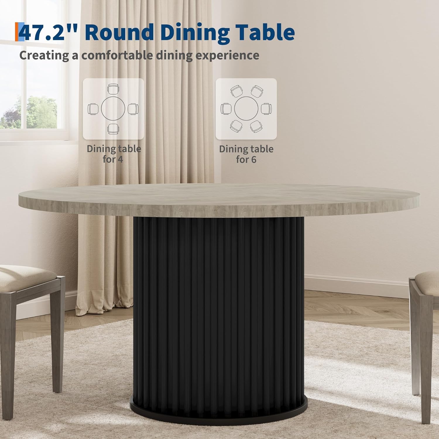 Table à manger ronde de 47 pou - Kitchen Appliances Table avis et prix
