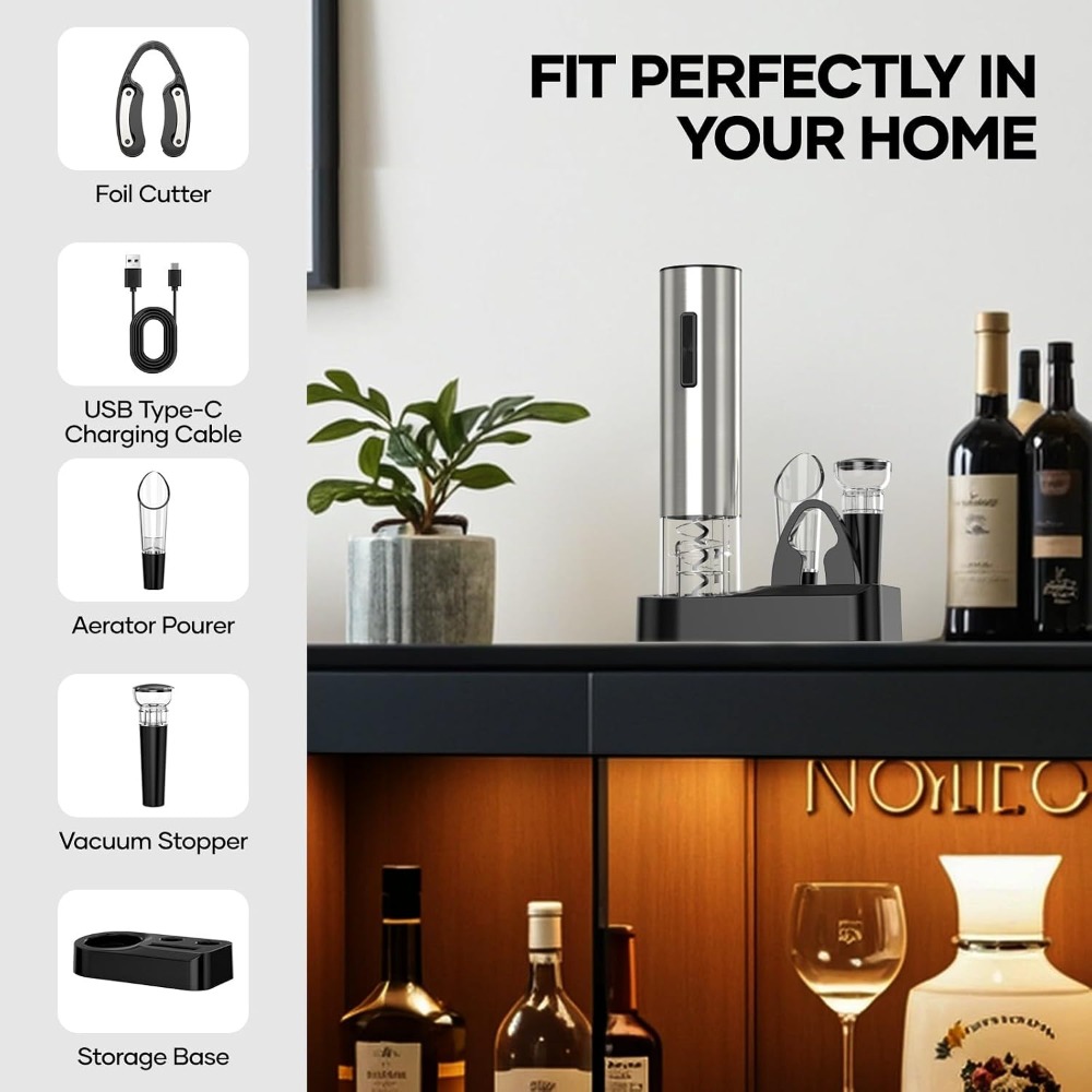 Ouvre-bouteille électrique USB - Wine Opener Electric avis et prix