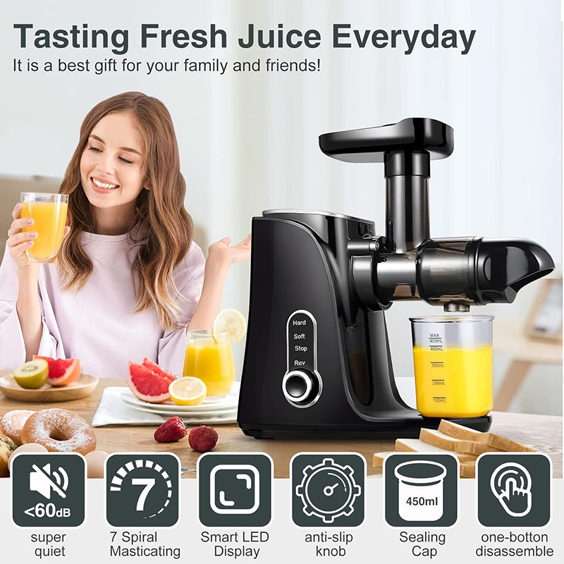 Machines à jus QANA, extracteu - Juicer Cold Press Slow avis et prix