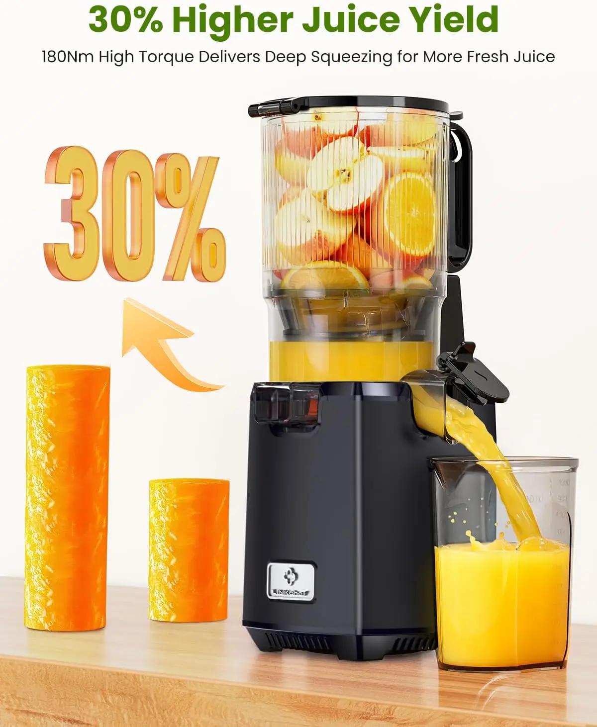 Extracteur de jus à pression à - Juicer Cold Press Slow avis et prix