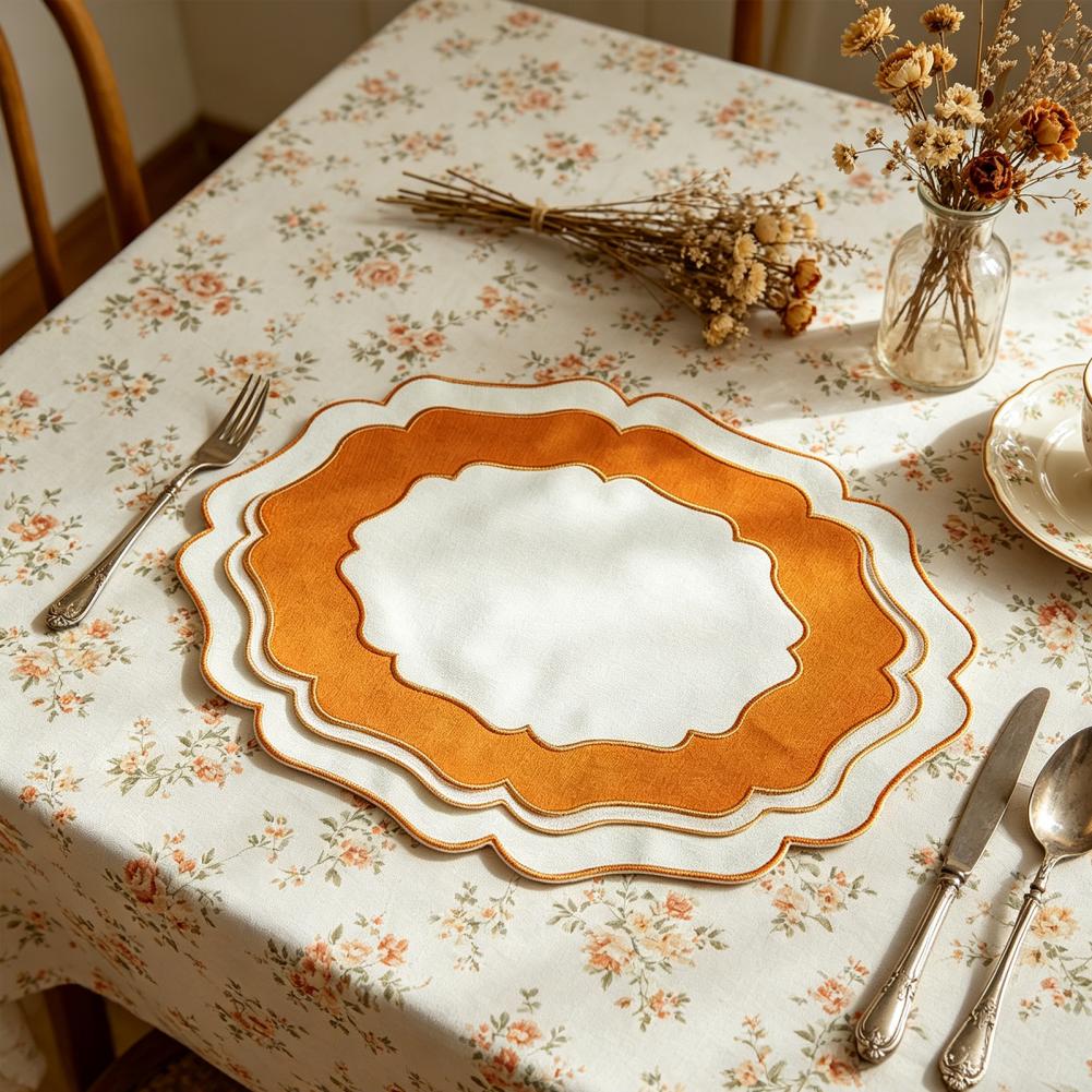 Set de table en lin festonné,  - Kitchen Appliances Table avis et prix