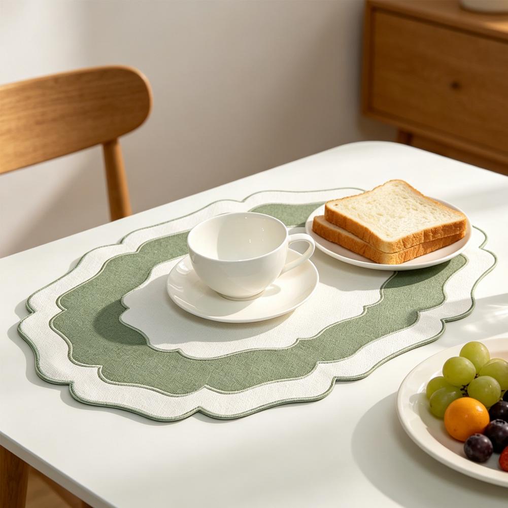 Set de table en lin festonné,  - Kitchen Appliances Table avis et prix
