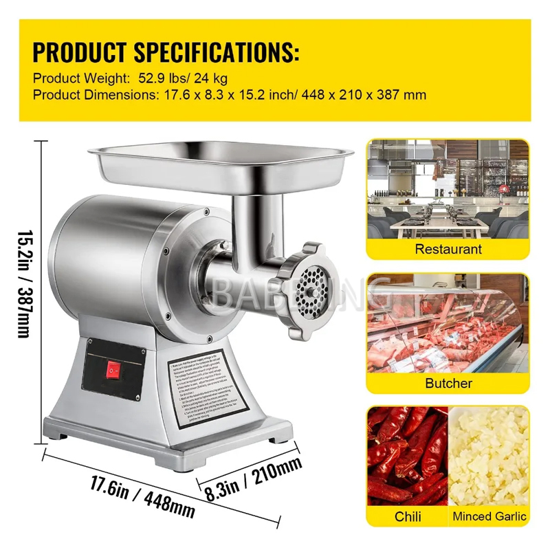 BABEJING 2025 nouveau broyeur  - Meat Grinder Attachment avis et prix