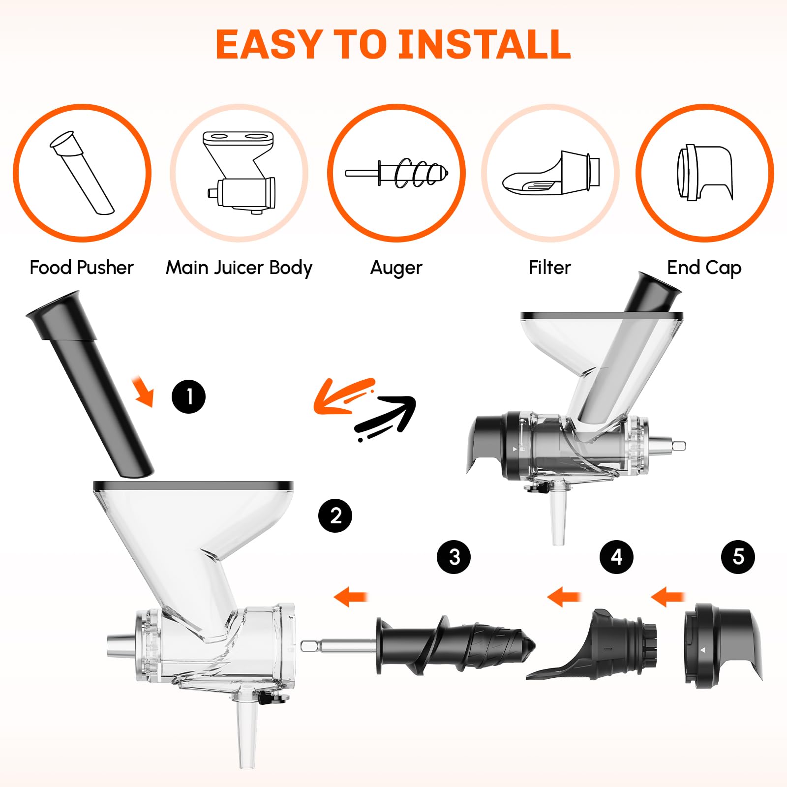 Accessoire de presse-agrumes à - Juicer Cold Press Slow avis et prix