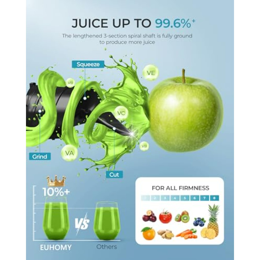 Extracteur de jus à froid EUHO - Juicer Cold Press Slow avis et prix